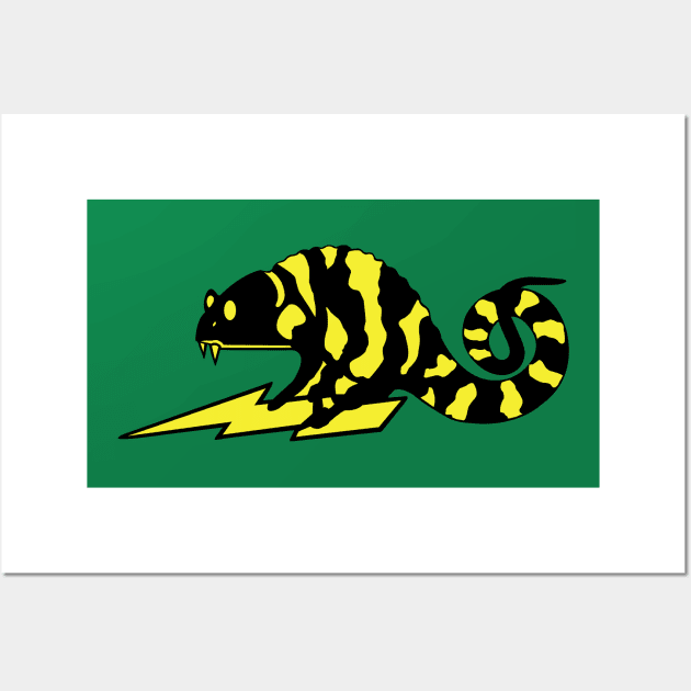 Chameleon logo Wall Art by Jamspeed